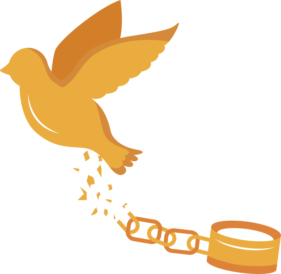 golden dove flying free